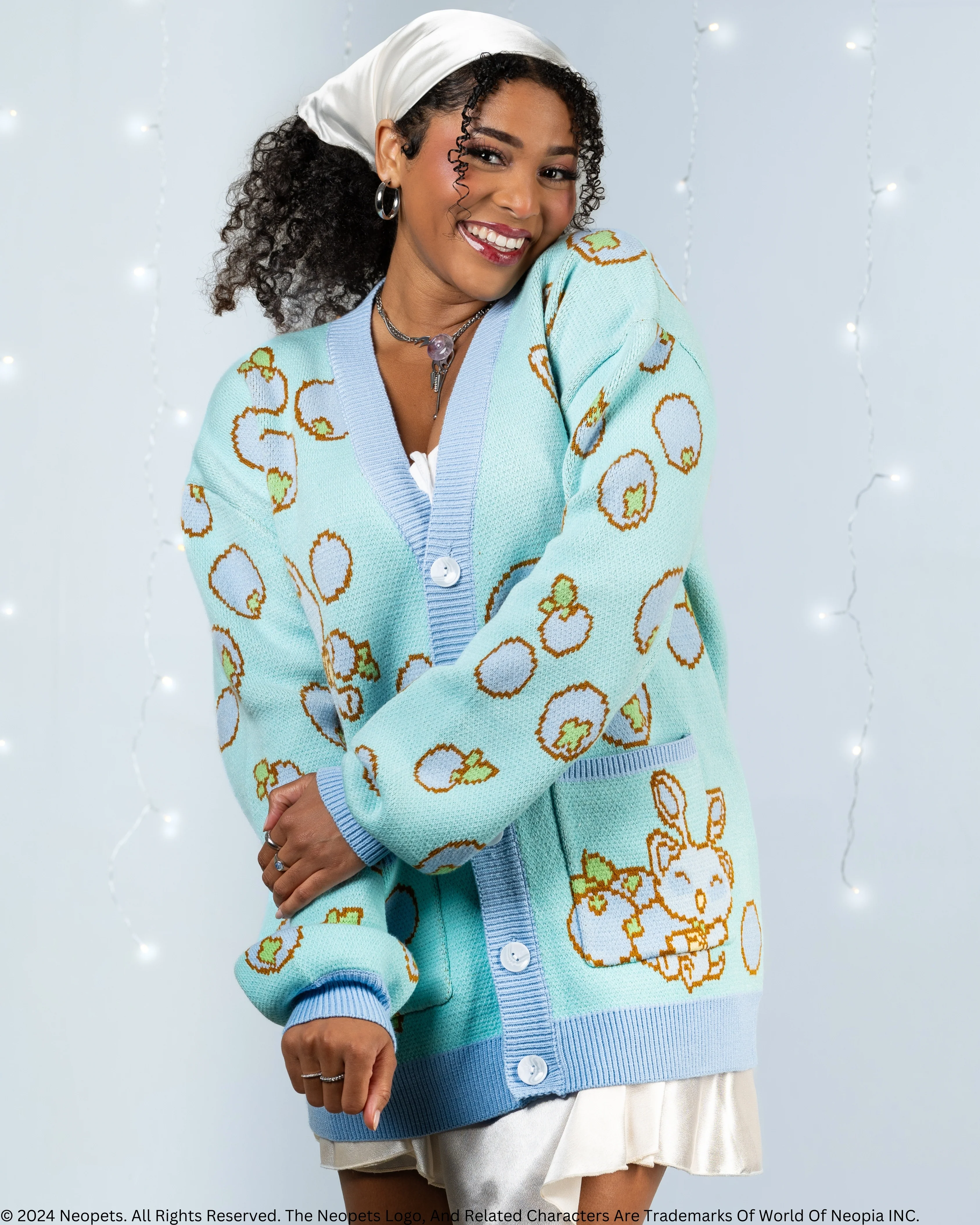 Baby Aisha Blueberry Cardigan - Image 3