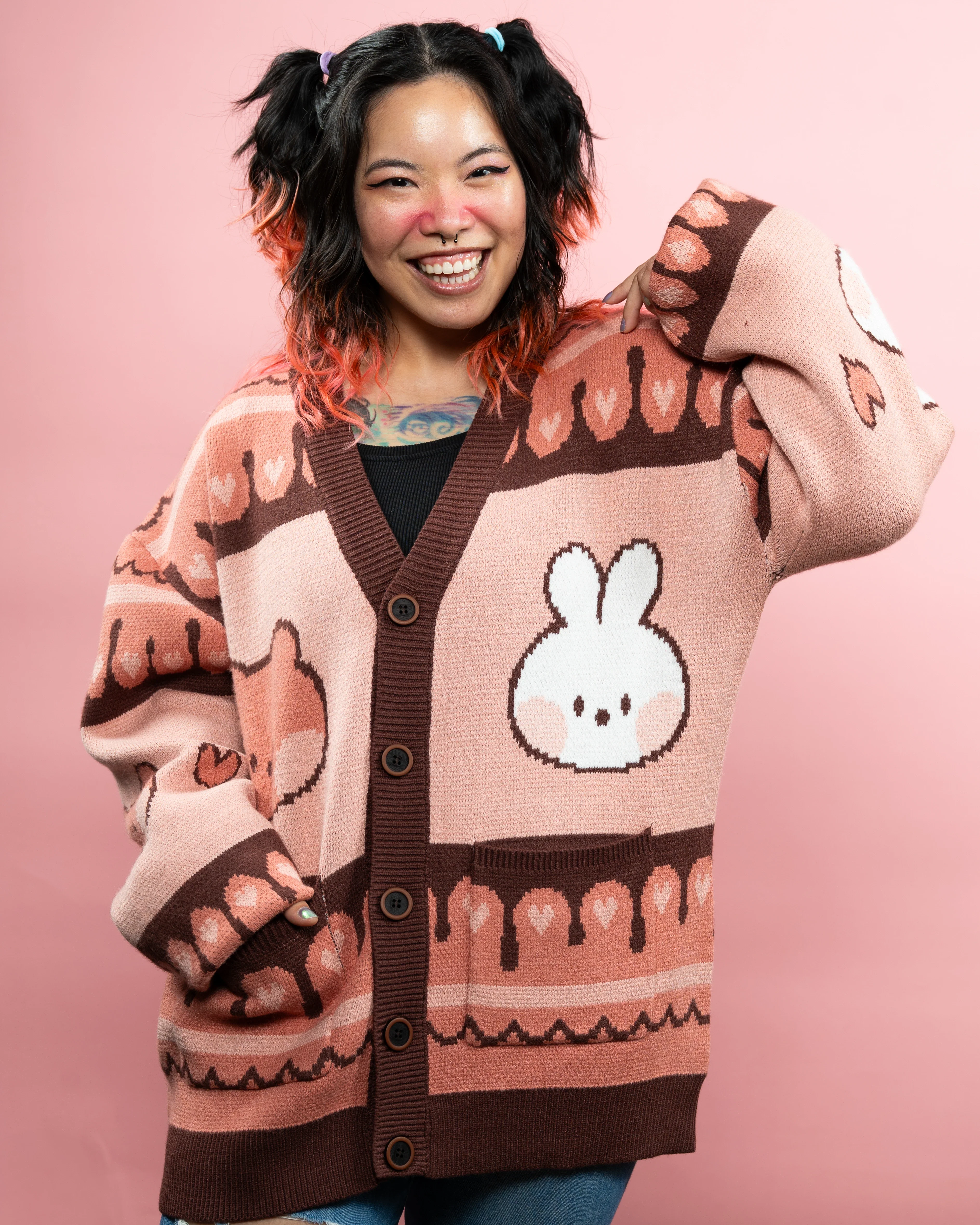Chocolate minini Cardigan - Image 3