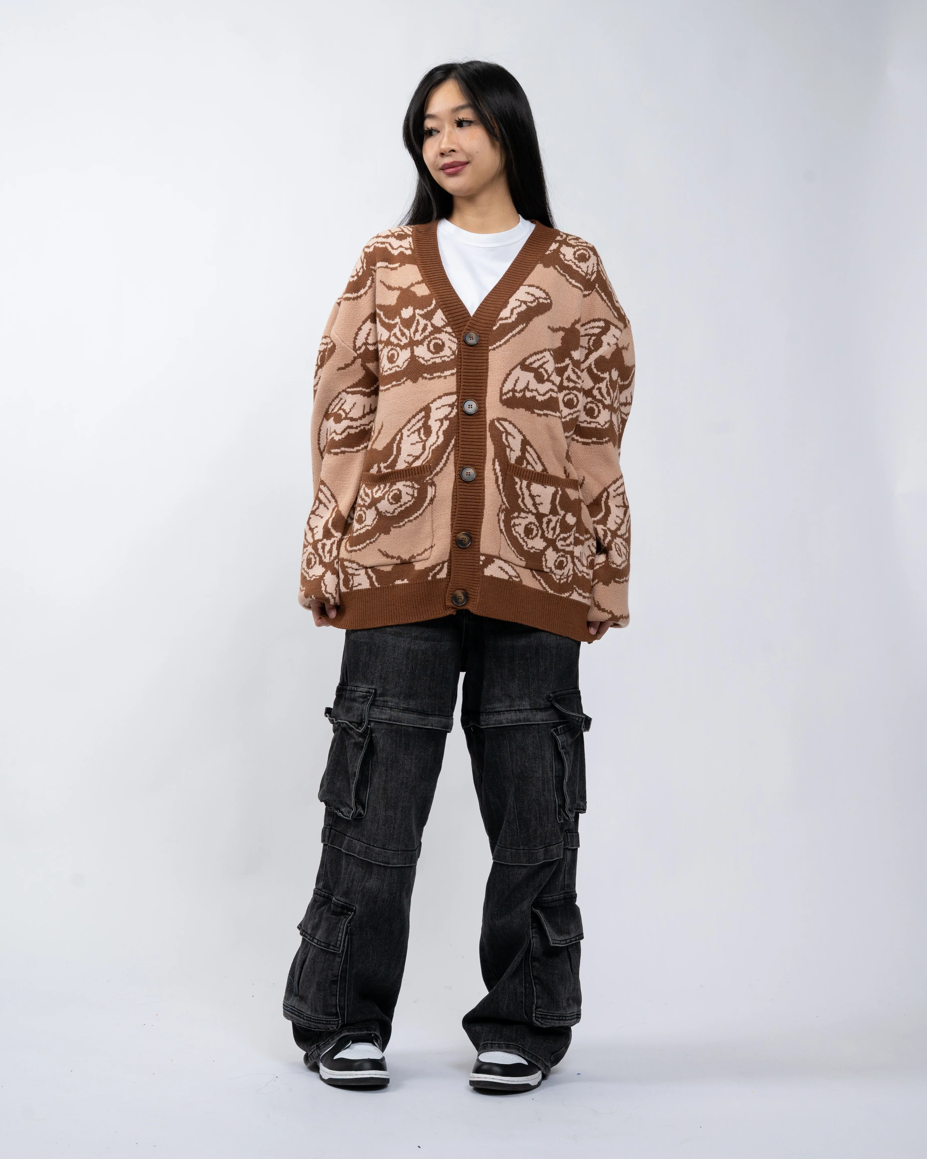 Giant Peacock Moth Cardigan - Image 3