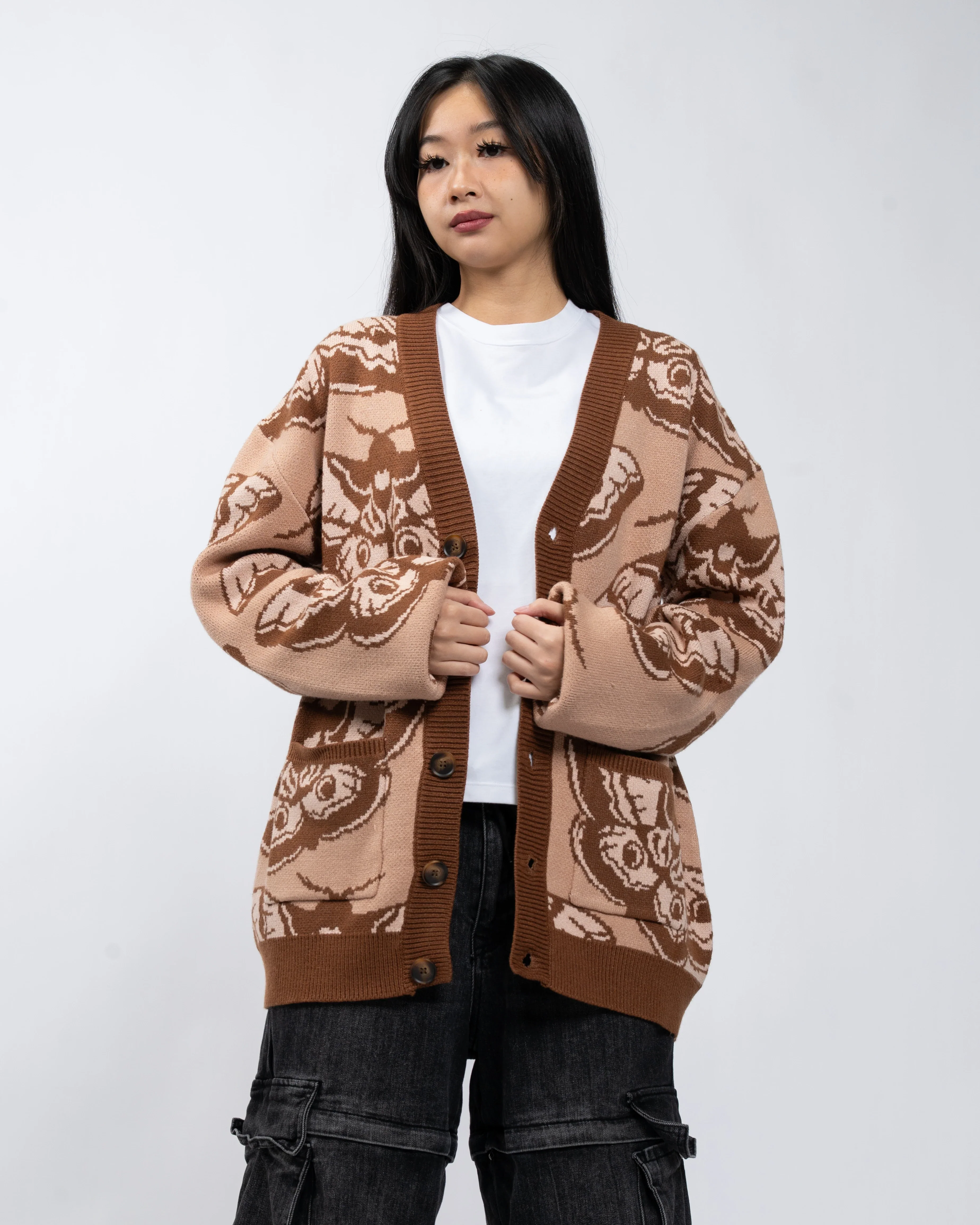 Giant Peacock Moth Cardigan - Image 4