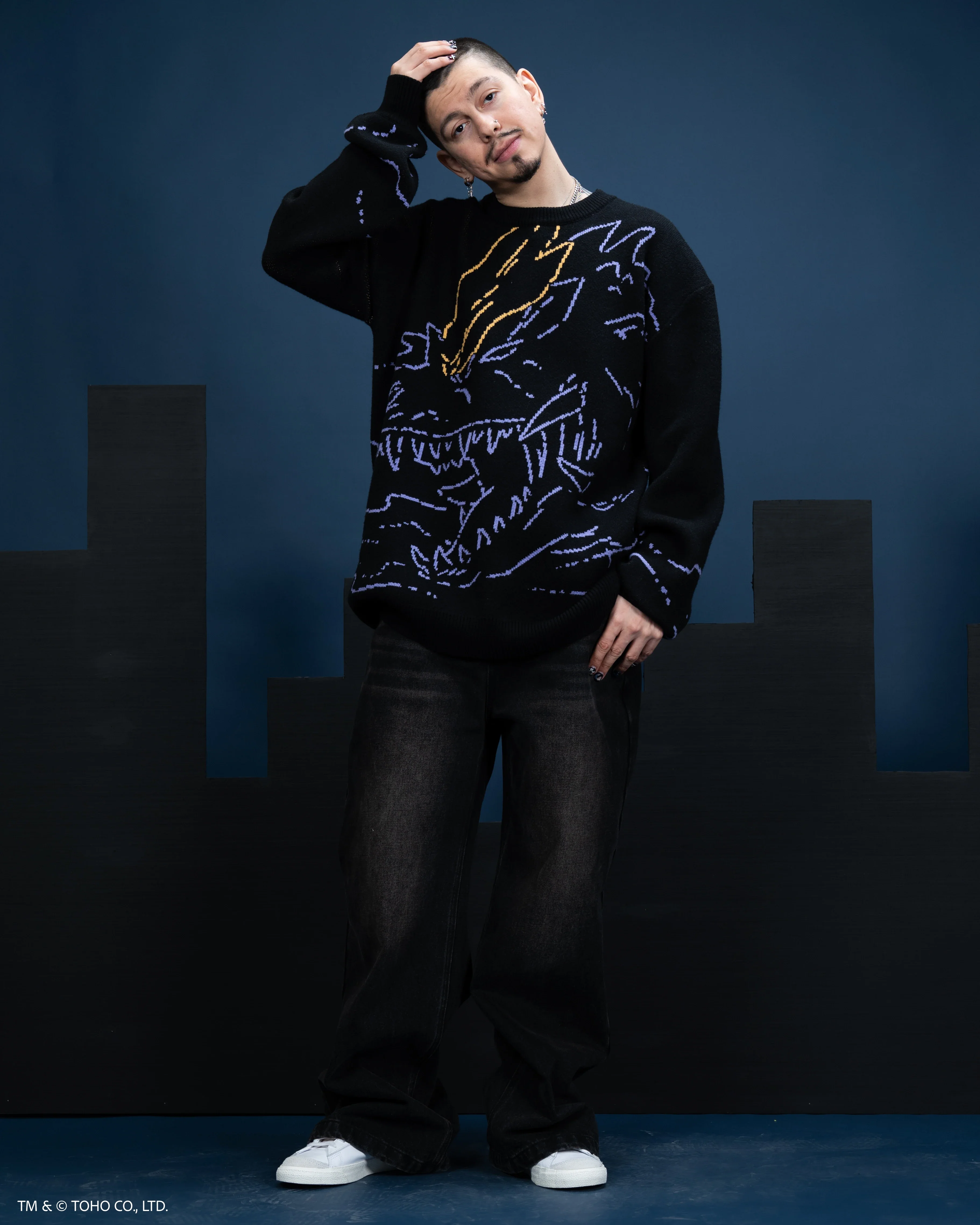 Space Godzilla Sweater [PRE-APPROVAL] - Image 7